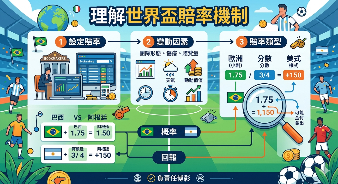 理解世界盃賠率機制
